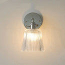 Axyaa Clear Glass LED Wall Lamp with Pull Chain Switch, Rotating Up Down Light