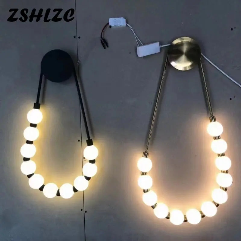 Axyaa Nordic Style Black Wall Lamp for Modern Home Decor