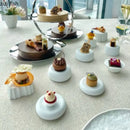 Axyaa White Special-shaped Dinner Plate Set for Restaurant and Kitchen