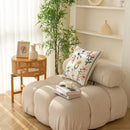 Axyaa Floral Geometric Embroidery Cushion Cover for Stylish Living Room Decor
