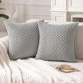 Axyaa Soft Striped Cushion Covers 20x20 Inch for Living Room Decor