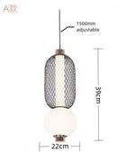 Modern Nordic Style LED Chandelier by Axyaa for Restaurant, Bedroom, and Bar Lighting