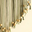 Axyaa Leaf Macrame Wall Hanging Brown Green Home Decor Boho Aesthetic Gift