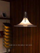 Axyaa Modern Horn Glass Chandelier Pendant for Dining Room Bedroom