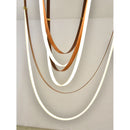 Axyaa Modern Duplex Staircase Chandelier: Minimalist Designer Belt Chandelier for Living Room & Restaurant