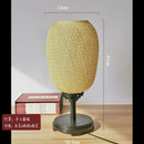 Axyaa Medieval Fabric Lanterns Table Lamp Hand-Drawn Traditional Decor Bedside Study Desk Light