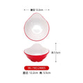Axyaa Double Color Red White Round Banquet Tableware Hot Pot Dish