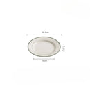 Axyaa High Temperature Ceramic Steak Plate - Oval Fish Plate