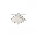 Axyaa High Temp Ceramic Steak Plate – Special Oval Fish Plate for Western Restaurants