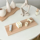 Axyaa Nordic Wooden Tray: Coffee, Wine, Food, Jewelry Organization & Decor