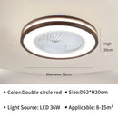 Axyaa Wooden Silent Ceiling Fan Light LED Fixture for Home Office Décor
