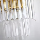 Axyaa Luxury Gold Smoky Gray Crystal Wall Sconce - Modern LED Bedside Light