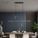 Axyaa Modern LED Ceiling Chandelier for Dining Kitchen Minimalist Home Decor Lighting