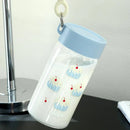 Axyaa Glass Water Bottle With Lid Scales, 430ml Portable Tumbler