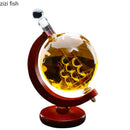 Axyaa Globe Whisky Decanter Set - Home Bar Tools & Accessories