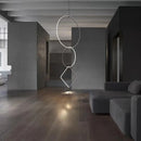 Axyaa Minimalist Pendant Light: Modern Designer Ring Lamp for Office, Living Room, Bedroom