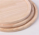 Axya Round Bamboo Pizza Board with Stone Baking Tray & Cutting Platter
