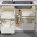 Axyaa 2 Layer Sliding Storage Rack for Kitchen Under Sink Organizer