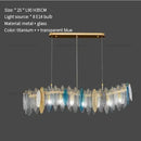 Axyaa Colored Art Glass Luxury Light Fixture for Living Room, Dining Room, Bedroom