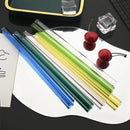 Axyaa Glass Straws Straight Reusable Drinking Straw for Bubble Tea & Smoothies