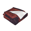 Axyaa Bourbon Biscuit Throw Blanket - Cozy Winter Decor & Gift