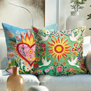 Colorful Floral & Animal Pattern Pillow Covers by Axyaa - Sofa Bedroom Car Pillow Cover
