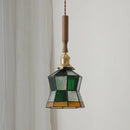 Axyaa Nordic LED Pendant Lamp Walnut Copper Glass Hanging Light Fixtures