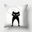 Cute Cat Cushion Cover 45x45cm - Axyaa Home Decor Pillowcases