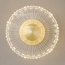 Axyaa Acrylic Copper Wall Lamp for Luxury Living Room, Bedroom, Staircase, Aisle, and More