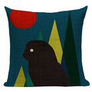 Axyaa Pug Dog Sport Symmetry Cushion Cover Pillow Case