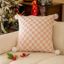 Axyaa Christmas Plaid Jacquard Pillow Cover - 45x45cm