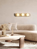 Axya Stone LED Wall Lamp, Bedroom Bedside Light, Round Bulb Fixture