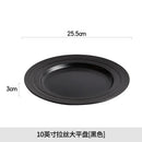 Axyaa White Ceramic Straw Hat Soup Plate
