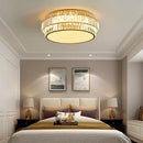 Axyaa Crystal LED Ceiling Lamp Round Square Minimalist Modern Indoor Lighting