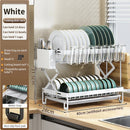 Axyaa 2 Tier Bowl Drainers Rack | Collapsible Metal Kitchen Organizer