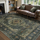 Axyaa Geometric Nordic Style Living Room Carpet - Retro Design Bedroom Rug