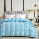 Axyaa White Goose Down Winter Quilt - 100% Cotton, Thick & Warm