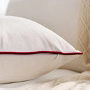 Axyaa Christmas Embroidered Velvet Throw Pillowcase - Festive Sofa Decor Covers