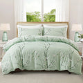 Leaf Plant Duvet Set, Boho Quilt Cover, Home Bedding by Axyaa