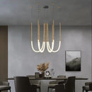 Axyaa Nordic Duplex Pendant Lamp: Minimalistic LED Soft Lighting for Living and Dining