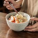 Axyaa Retro Style Ceramic Noodle Salad Bowl - Premium Tableware