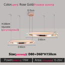 Axyaa LED Chandelier: Modern Dining Room Lighting for Bedroom, Living Room, and Study