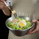 Axyaa Double Layer Stainless Steel V-Shaped Salad Bowl for Kitchen and Dining
