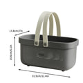 Axyaa Bath Basket: Stackable Large Capacity Toiletry Organizer, Durable Plastic Storage