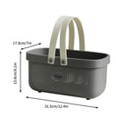 Axyaa Bath Basket: Stackable Large Capacity Toiletry Organizer, Durable Plastic Storage
