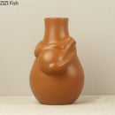 Axyaa Ceramic Floral Vase for Elegant Room Decor and Flower Arrangement