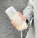 Axyaa Double Drink Plastic Water Bottle with Tea Filter, BPA-free, Leak-proof, 600ML