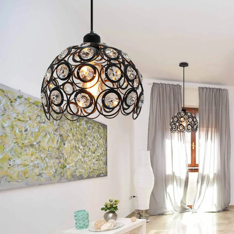 Axya Nordic Crystal K9 Pendant Lamp for Bedroom and Kitchen Lighting