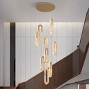 Axyaa Nordic Chandeliers Hanging Lamps Ceiling Light Fixture Indoor Lighting