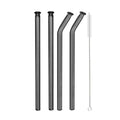 Axyaa Glass Straw 5Pcs Set for Bubble Tea & Smoothies, Eco Friendly Reusable Straws